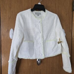 NWT, Ryegrass, Green & White Tweed Jacket Size  XS.